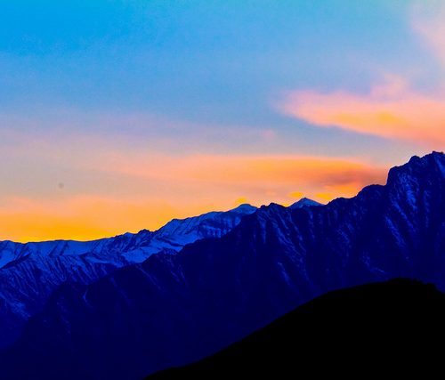 Rohtang Pass, Sunset